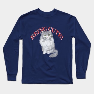 RAGAMUFFIN CAT BEING CUTE Long Sleeve T-Shirt